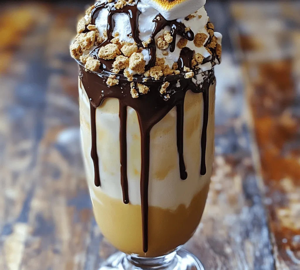 Creating the perfect S'mores Milkshake Delight is an exciting culinary adventure that combines the beloved flavors of chocolate, graham crackers, and marshmallows into a creamy, indulgent treat. Follow these detailed steps to ensure your milkshake turns out deliciously every time.