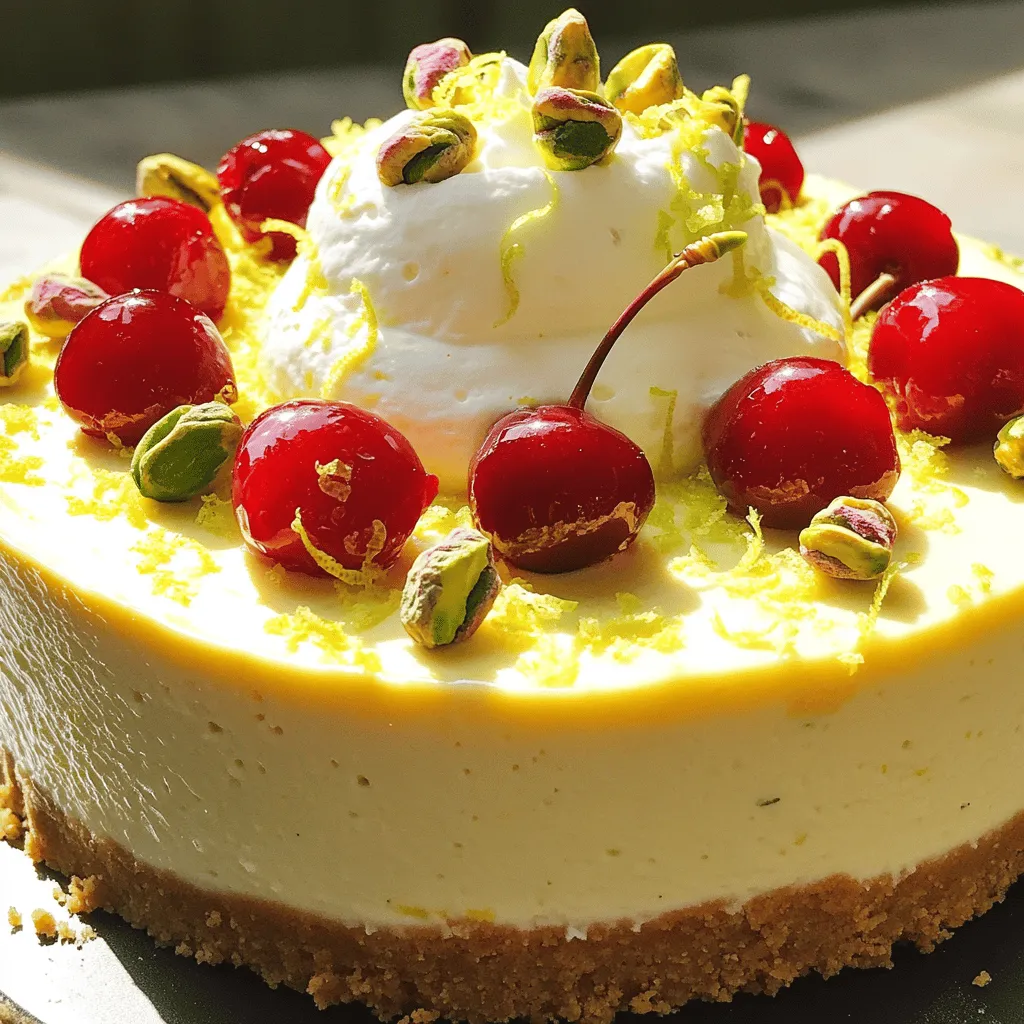 Desserts have a magical way of bringing people together, and few confections capture that magic quite like the Luscious Lemon-Lime Cherry Pistachio Cheesecake. This stunning dessert is not only a visual feast but also a harmonious blend of flavors and textures that tantalize the taste buds. Imagine the zesty brightness of fresh lemon and lime, complemented by the sweet juiciness of vibrant cherries, all nestled atop a creamy cheesecake filling supported by a crunchy pistachio crust.