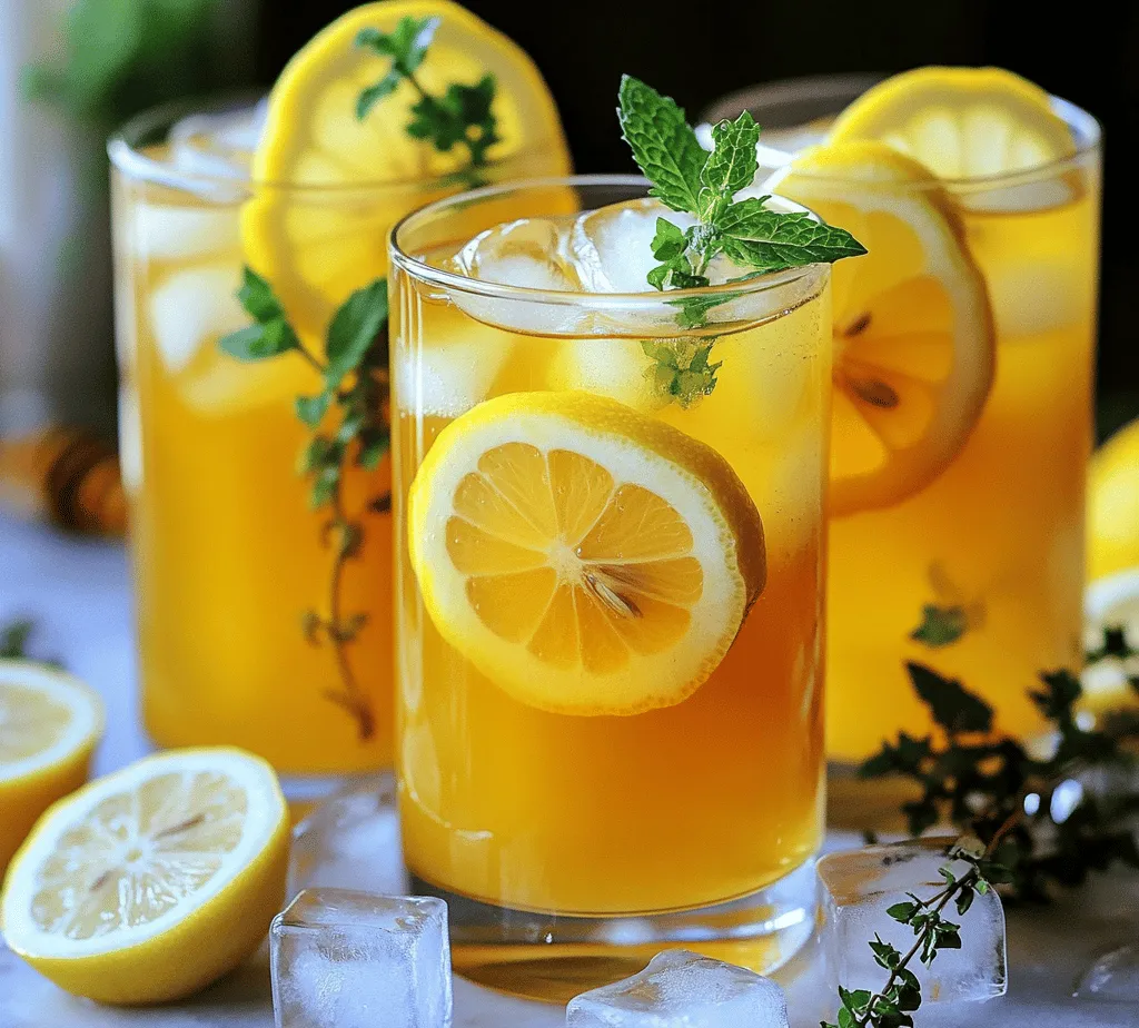 As the days grow longer and temperatures rise, there's nothing quite like a refreshing glass of iced tea to quench your thirst. This beloved beverage has been a staple across cultures, offering a delightful respite from the summer heat. Among the myriad of iced tea variations, Lemon Vanilla Iced Tea stands out as a particularly invigorating twist on the traditional brew. This recipe combines the zesty brightness of fresh lemons with the sweet, aromatic notes of vanilla, creating a drink that tantalizes the taste buds and refreshes the spirit.