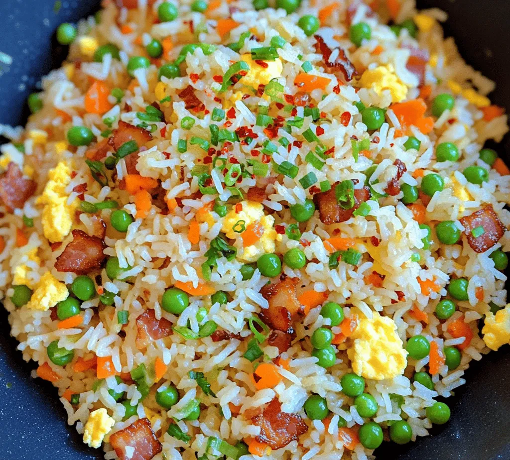 Delve into the delightful world of homemade comfort food with our Better Than Takeout Bacon Fried Rice recipe. This dish is not just a simple meal; it’s an experience that brings together the irresistible flavors of crispy bacon, fresh vegetables, and perfectly cooked jasmine rice. Unlike the greasy takeaway versions that often leave you feeling less than satisfied, this recipe allows you to take control of your ingredients and customize each bite to suit your personal taste. Moreover, the satisfaction of crafting your own meal adds an element of joy that takeout simply cannot compete with.