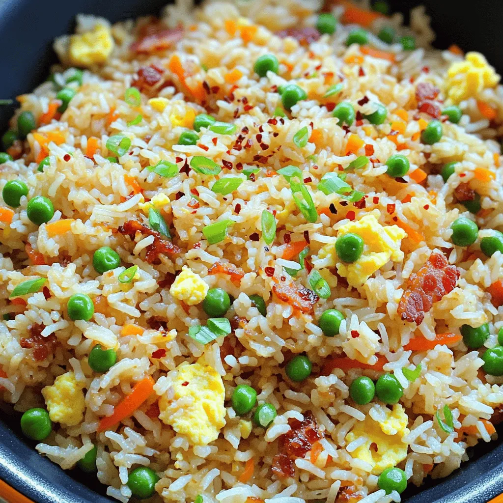 Delve into the delightful world of homemade comfort food with our Better Than Takeout Bacon Fried Rice recipe. This dish is not just a simple meal; it’s an experience that brings together the irresistible flavors of crispy bacon, fresh vegetables, and perfectly cooked jasmine rice. Unlike the greasy takeaway versions that often leave you feeling less than satisfied, this recipe allows you to take control of your ingredients and customize each bite to suit your personal taste. Moreover, the satisfaction of crafting your own meal adds an element of joy that takeout simply cannot compete with.