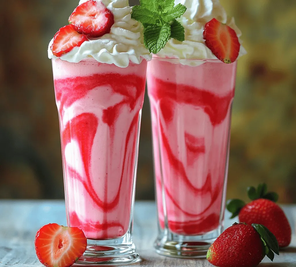 There's something undeniably nostalgic about a strawberry milkshake, a classic dessert that has transcended generations. Whether enjoyed at a bustling diner or crafted in the comfort of one’s kitchen, this delightful treat embodies the essence of summer with its vibrant color and luscious flavor. The Strawberry Bliss Milkshake takes this beloved staple to new heights, celebrating the sweetness of fresh strawberries while delivering a creamy, indulgent experience that is hard to resist.