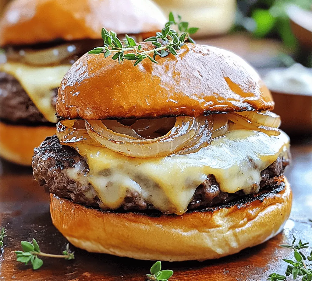 Capturing the essence of comfort food, French Onion Burgers combine the rich flavors of caramelized onions with juicy, savory beef patties, creating a mouthwatering experience that elevates the traditional burger. This dish is a delightful fusion that pays homage to the beloved French onion soup while transforming it into a hearty, satisfying meal. The combination of sweet, caramelized onions, melted cheese, and perfectly cooked beef creates a symphony of flavors that will impress anyone at your dinner table.