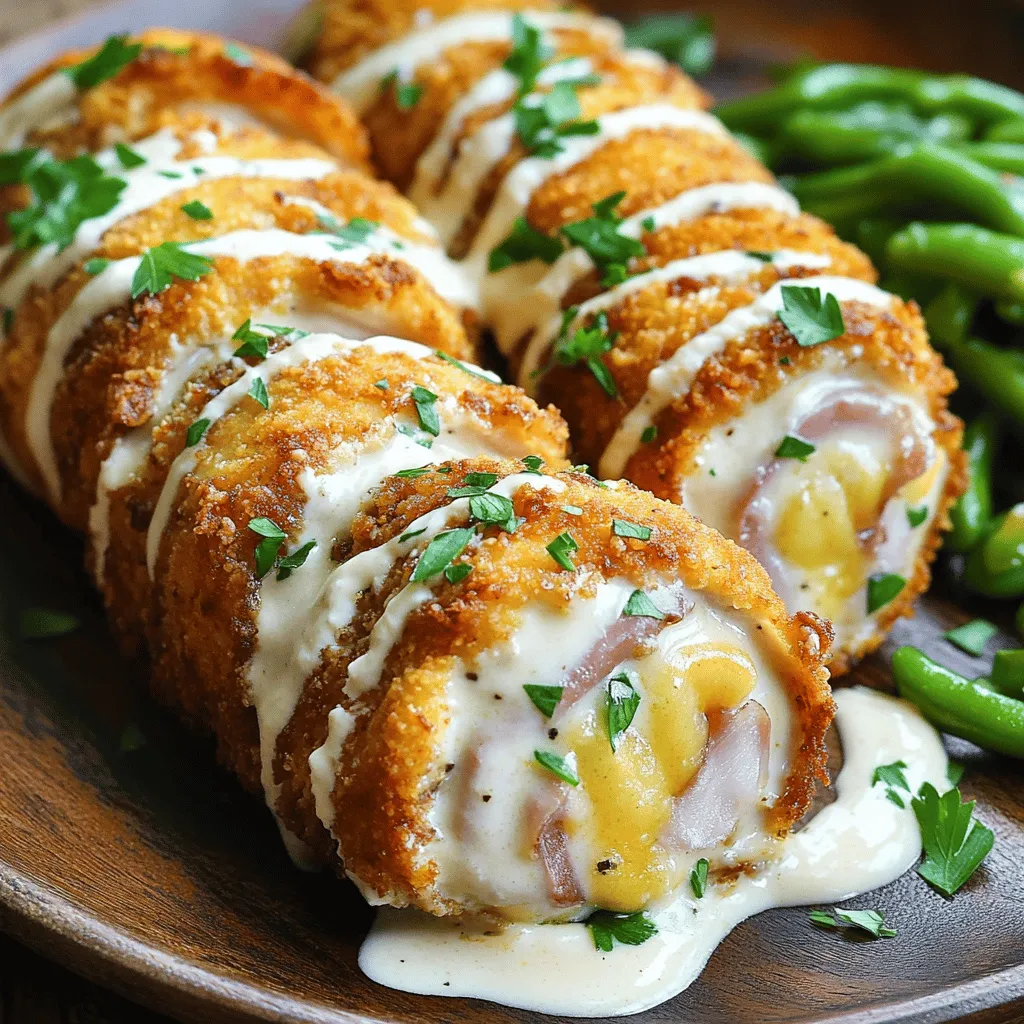 Exploring the delightful world of comfort food, Chicken Cordon Bleu stands out as a classic dish that combines savory chicken, rich ham, and creamy Swiss cheese. This dish, with its crispy exterior and tender interior, has become a beloved favorite in households around the globe. What sets our recipe apart is the addition of a deliciously creamy sauce that elevates this traditional favorite, making it an exceptional choice for family dinners or special occasions.