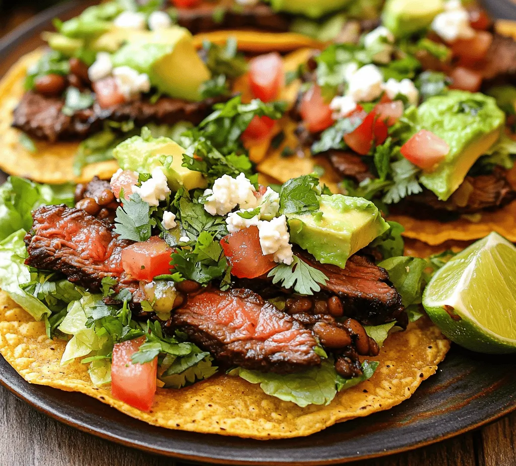 To truly appreciate Tostadas de Beef Carne Asada, it's essential to understand the key ingredients that contribute to its unique flavor profile and presentation. Each element plays a significant role in crafting this delightful dish.