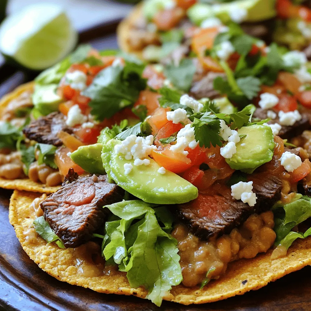 To truly appreciate Tostadas de Beef Carne Asada, it's essential to understand the key ingredients that contribute to its unique flavor profile and presentation. Each element plays a significant role in crafting this delightful dish.