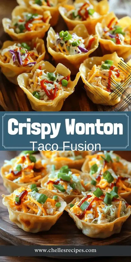 Discover the mouthwatering world of Crispy Chicken Wonton Tacos! This innovative recipe merges the crunch of Asian wontons with the bold flavors of traditional tacos, creating a dish that’s perfect for any occasion. Easy to prepare and fully customizable, these tacos are sure to impress your family and friends with their delightful textures and tastes. Click through to explore the exciting recipe and elevate your dinner experience!