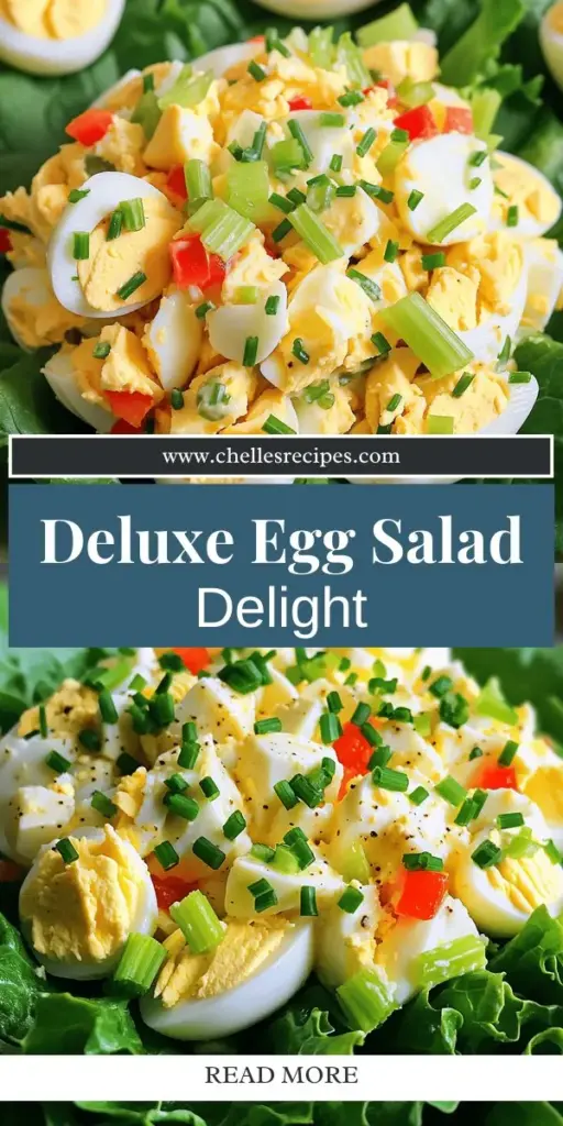 Indulge in the comforting flavors of our Deluxe Classic Egg Salad recipe! This easy-to-follow guide teaches you how to create a deliciously creamy egg salad that's perfect for lunches, picnics, or snacks. Discover the essential ingredients, cooking techniques, and serving ideas that make this classic dish a favorite for all ages. Click through to learn how to whip up this timeless recipe and impress your family and friends with your culinary skills!