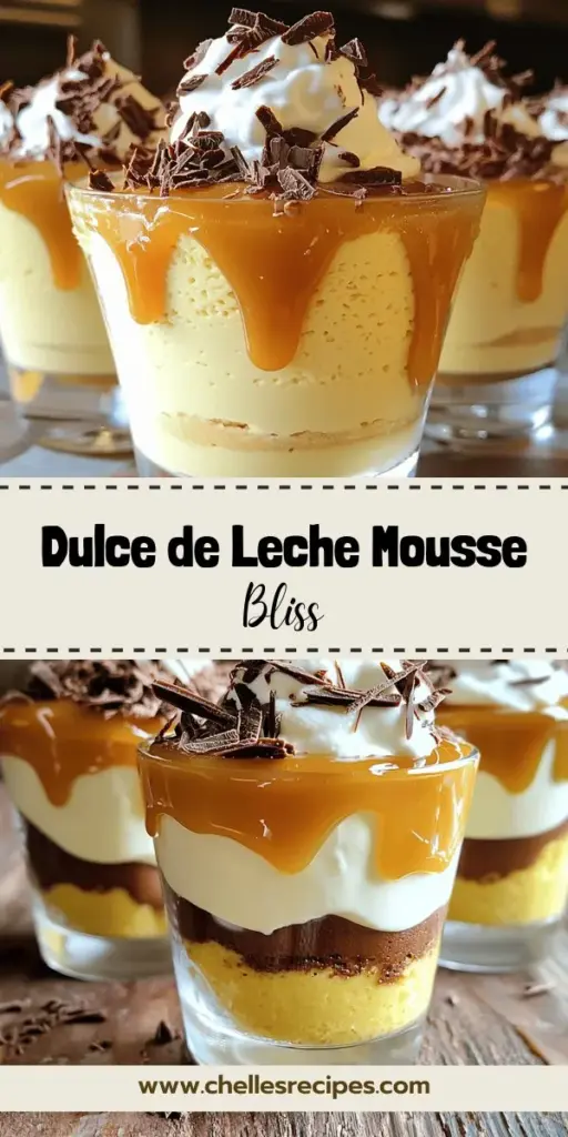 Indulge in the rich and creamy experience of Dulce de Leche Dreams Mousse, a decadent dessert that perfectly combines the beloved flavor of dulce de leche with the lightness of mousse. This delightful treat is easy to make and will impress your guests at any occasion. Ready to elevate your dessert game? Click through to explore the full recipe and create this luxurious mousse that will satisfy any sweet craving!