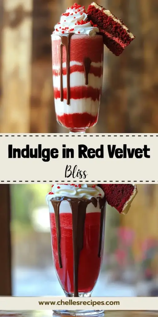 Indulge in the rich flavor of a Decadent Red Velvet Milkshake that combines nostalgic sweetness with a creamy twist! This easy recipe is perfect for celebrations or a delightful treat any day. With ingredients like vanilla ice cream, red velvet cake mix, and a drizzle of chocolate syrup, this milkshake is not just a drink but an experience. Click through to discover the step-by-step instructions and elevate your dessert game today!