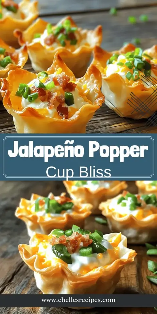 Ready to elevate your appetizer game? Discover the delightful Jalapeño Popper Wonton Cups that combine spicy jalapeños with creamy cheese in a crispy wonton wrapper. Perfect for parties or game day, these bite-sized treats are a crowd-pleaser. Learn how to create these tasty cups with easy instructions and tips in our blog post. Click now to explore the full recipe and impress your guests with this flavorful appetizer!