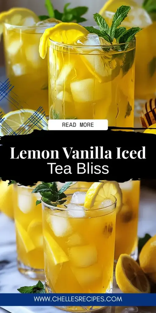 Beat the summer heat with a delicious Lemon Vanilla Iced Tea! This refreshing twist on a classic combines citrusy lemon brightness with sweet vanilla notes for a drink that tantalizes your taste buds. Discover how to make this invigorating beverage using fresh ingredients, along with tips for achieving the perfect flavor balance. Perfect for summer gatherings or a cozy afternoon sip! Click to explore the full recipe and enjoy a refreshing glass today.