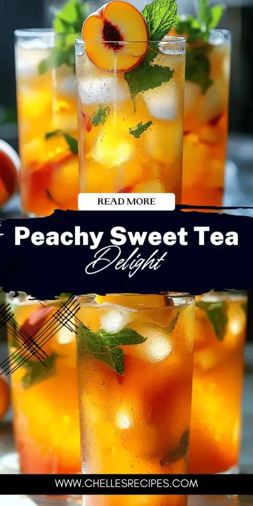 Indulge in the refreshing taste of Sweet Southern Peach Tea, a delightful twist on the classic Southern sweet tea that captures the essence of summer. This easy recipe combines ripe peaches, aromatic black tea, and a splash of lemon for a perfectly balanced drink. Whether you're hosting a picnic or relaxing on the porch, this sweet, fruity beverage will impress your friends and family. Click through to explore the full recipe and sip your way to Southern hospitality!