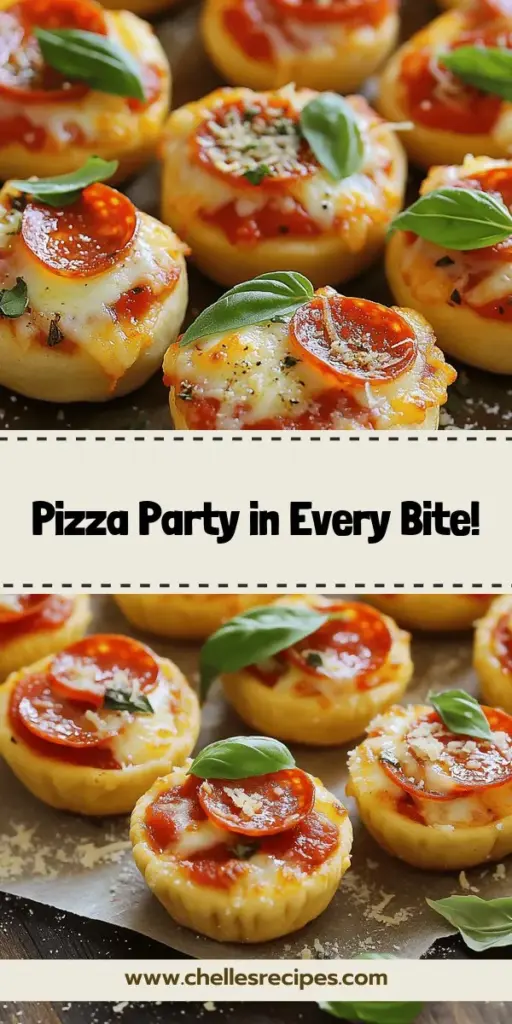 Satisfy your pizza cravings with a fun twist—Bite-Sized Pepperoni Pizza Minis! These mini delights are perfect for gatherings, kids’ parties, or a quick snack at home. With their crispy crust, gooey cheese, and customizable toppings, they're a hit for all ages. Discover easy steps to make your own and impress your guests with this adorable treat. Click through to explore the full recipe and start creating your mini masterpieces today!