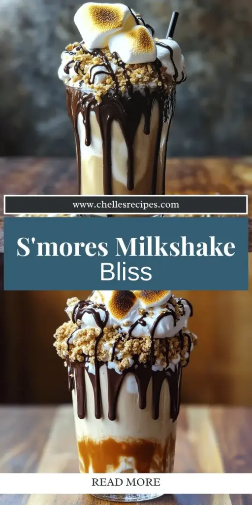 Satisfy your cravings with the irresistible S'mores Milkshake Delight! This creamy treat blends rich chocolate, crunchy graham crackers, and fluffy marshmallows for a nostalgic flavor experience. Follow simple steps to create this indulgent milkshake, complete with toasted marshmallows and whipped cream. Perfect for any occasion, this recipe promises to impress. Click through to discover the full recipe and bring a campfire favorite to your kitchen today!