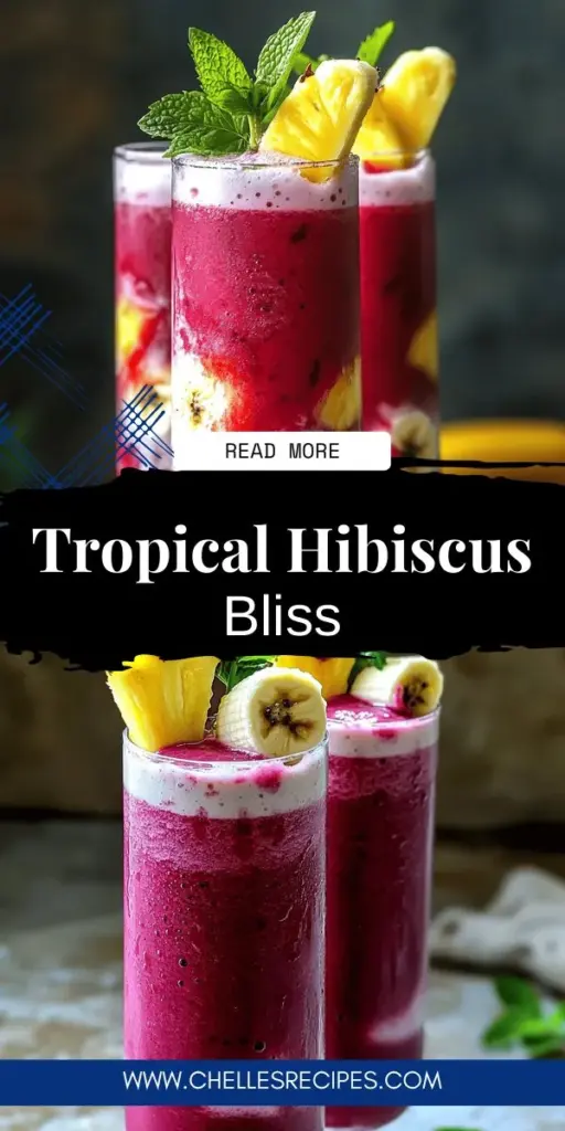 Discover the tropical delight of the Hibiscus Tea Pineapple Smoothie! This vibrant, refreshing blend combines the tartness of hibiscus tea with the sweetness of fresh pineapple and banana, creating a nutritious drink packed with antioxidants and vitamins. Perfect for breakfast or a refreshing snack, it’s easy to make and customize. Click through to explore the detailed recipe and indulge in this deliciously healthy treat that not only quenches your thirst but supports your well-being!