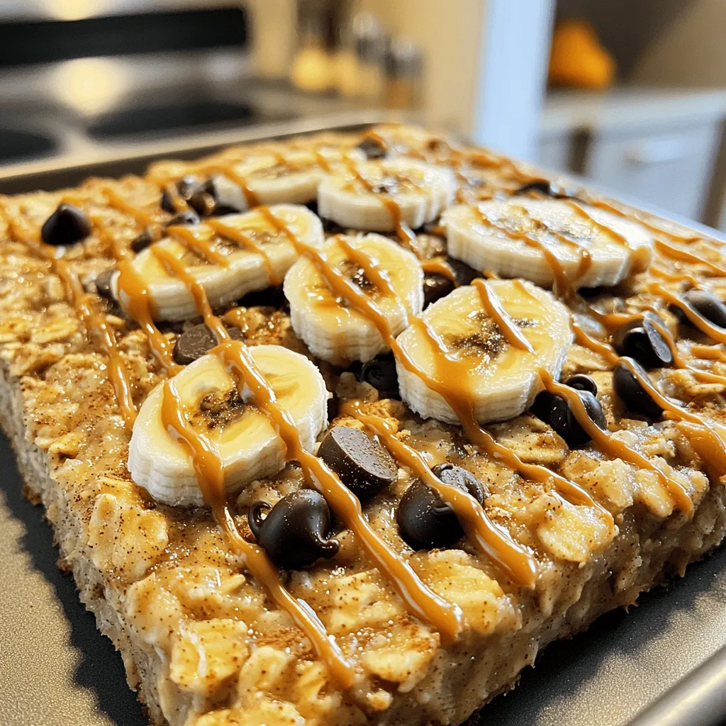 This banana bread baked oatmeal recipe shines with simple, wholesome ingredients. The main star is ripe bananas. Their natural sweetness brings joy to each bite. They also add moisture, making the oatmeal rich and soft.