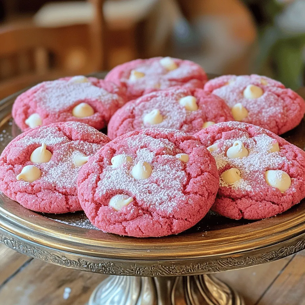 Pink velvet cookies stand out because of their eye-catching color and soft texture. They mix the charm of red velvet with a fun pink hue. Unlike regular cookies, they have a unique twist. The addition of cocoa powder gives them a hint of chocolate flavor, making them more exciting.