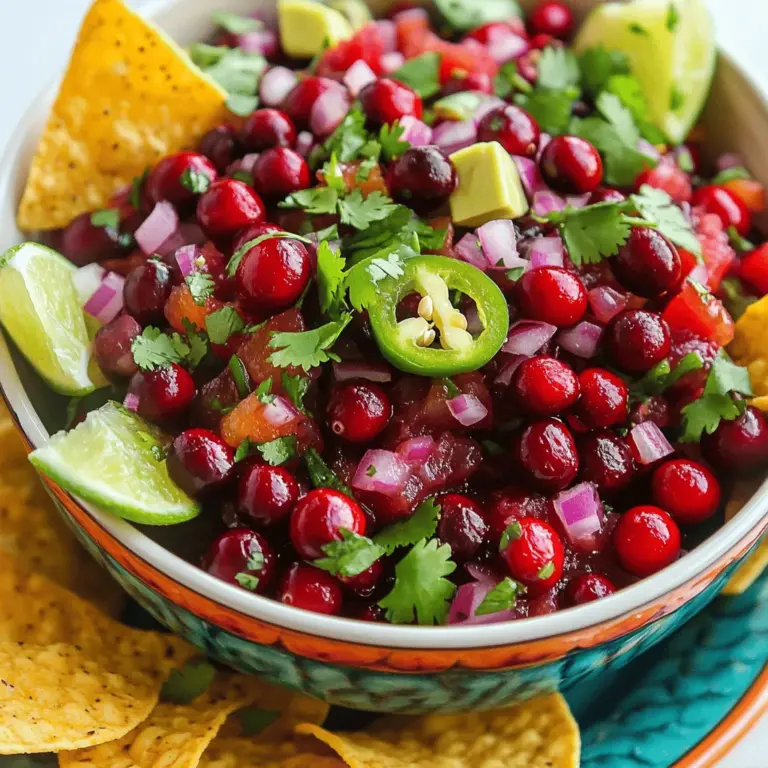 To make a great cranberry salsa, you need fresh ingredients. Fresh cranberries are the star. They add a tart and bright taste. Choose firm, shiny berries for the best flavor. You can use a food processor to chop them, but don’t overdo it. You want some texture.