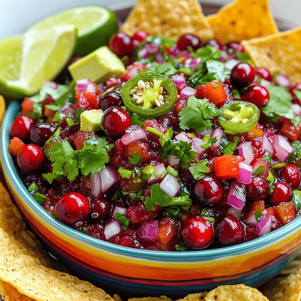 To make a great cranberry salsa, you need fresh ingredients. Fresh cranberries are the star. They add a tart and bright taste. Choose firm, shiny berries for the best flavor. You can use a food processor to chop them, but don’t overdo it. You want some texture.