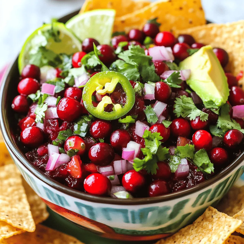 To make a great cranberry salsa, you need fresh ingredients. Fresh cranberries are the star. They add a tart and bright taste. Choose firm, shiny berries for the best flavor. You can use a food processor to chop them, but don’t overdo it. You want some texture.