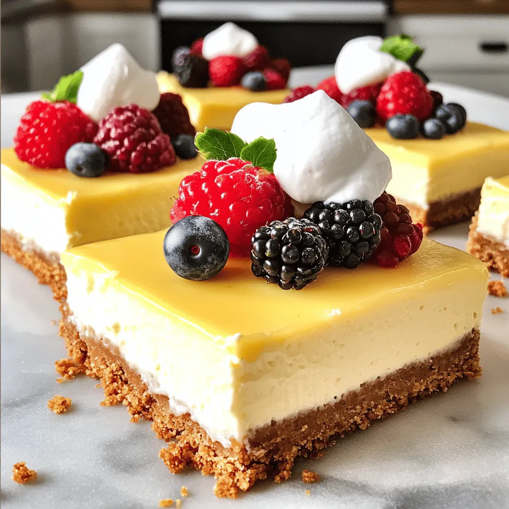 Philadelphia cheesecake bars are a creamy, sweet treat that many love. These bars use creamy Philadelphia cream cheese, which gives them their rich flavor. The base comes from crushed graham crackers mixed with butter and sugar. This combination creates a crunchy layer that contrasts nicely with the smooth filling.