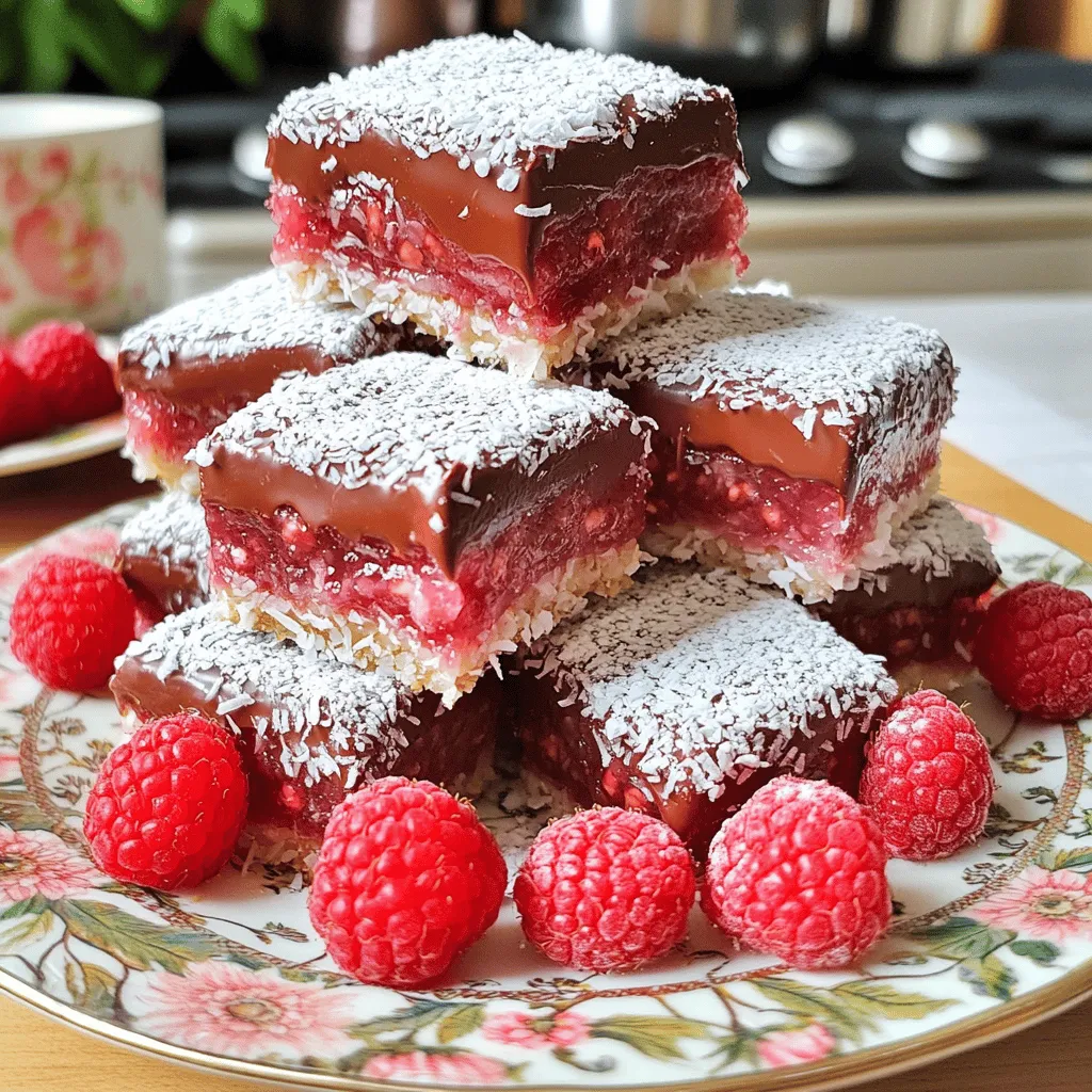 To make delicious raspberry lamingtons, you need key ingredients. They create the best flavors and textures.