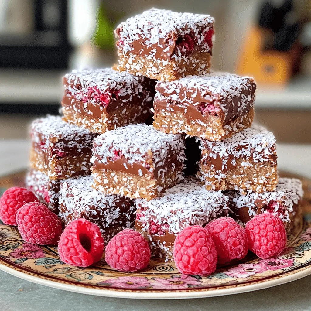 To make delicious raspberry lamingtons, you need key ingredients. They create the best flavors and textures.