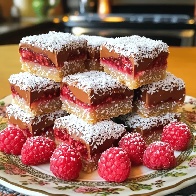 To make delicious raspberry lamingtons, you need key ingredients. They create the best flavors and textures.