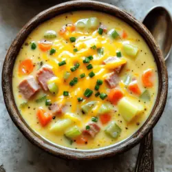 To make a creamy ham chowder, you need simple ingredients. Each adds flavor and texture.