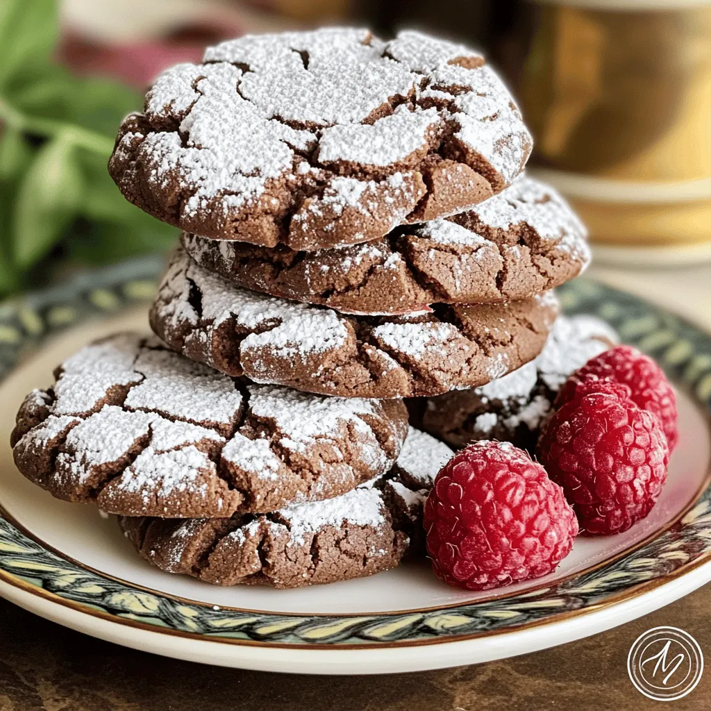 Raspberry cocoa crinkles are a fun twist on classic cookies. They mix rich chocolate with tart raspberry. This combination creates a unique flavor that you won't forget. The cookies have a soft center and a crackly top. They look great on any dessert table.