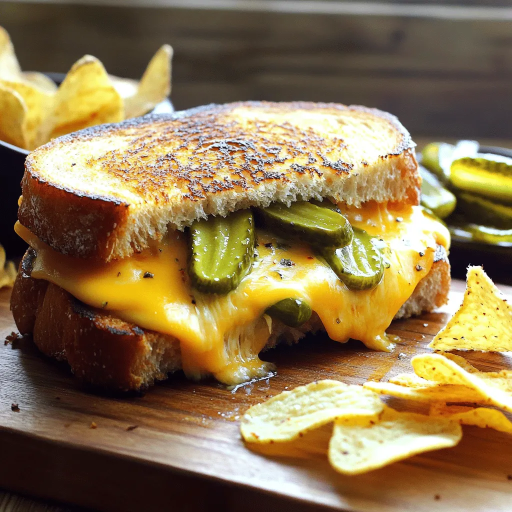 To make a pickle grilled cheese sandwich, you need a few key ingredients.