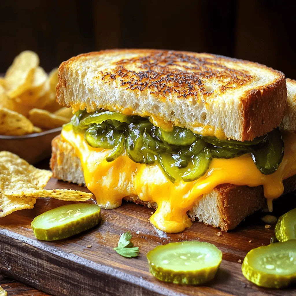 To make a pickle grilled cheese sandwich, you need a few key ingredients.