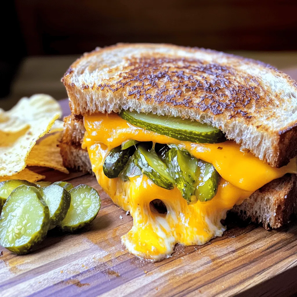 To make a pickle grilled cheese sandwich, you need a few key ingredients.