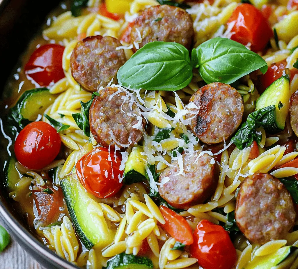 Savor the delightful flavors of a hearty and comforting dish with our Sizzling One Pot Sausage Orzo recipe. This savory meal combines succulent Italian sausage, vibrant vegetables, and tender orzo pasta, all cooked in a single pot for easy preparation and clean-up. The beauty of this dish lies not only in its incredible taste but also in its convenience, making it an ideal choice for busy weeknight dinners or cozy gatherings with friends and family.