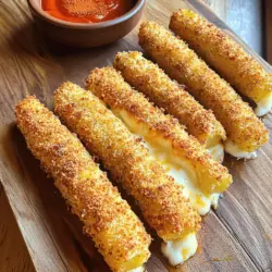 To create your potato cheese sticks, gather these ingredients. You will need four large potatoes. Peel and cube them before cooking. Next, get one cup of shredded mozzarella cheese. This cheese gives the sticks a rich, cheesy flavor.