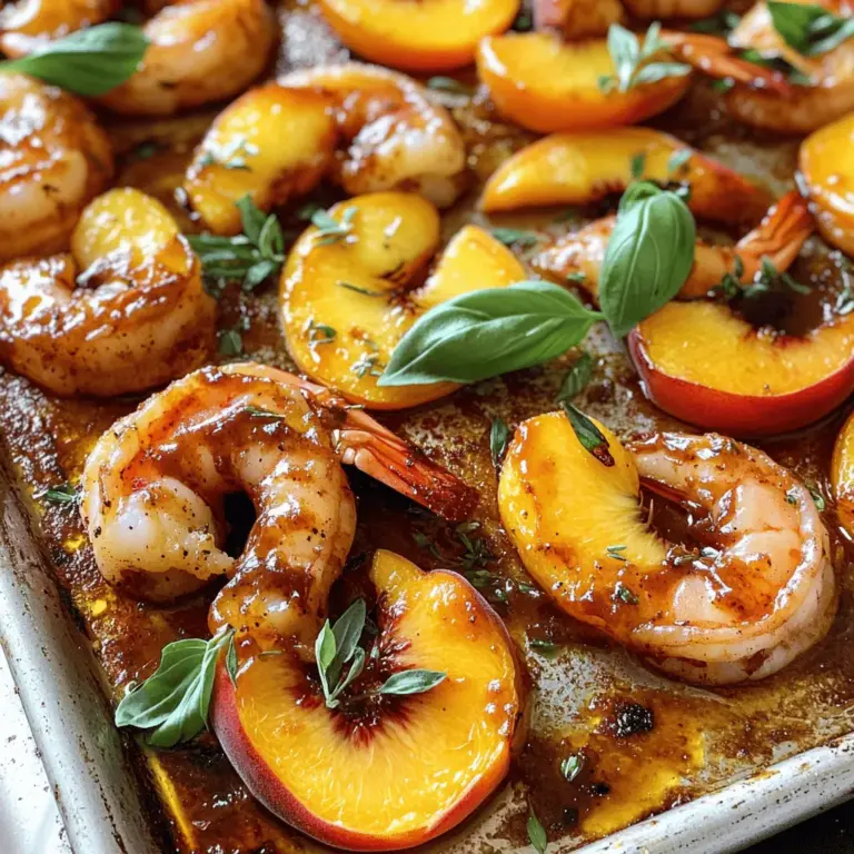 The culinary world has long embraced the harmonious marriage of seafood and fruit, creating dishes that tantalize the taste buds and invigorate the senses. Among these delightful combinations, Bourbon Peach Roasted Shrimp stands out as a vibrant and unique dish that captures the essence of summer. This recipe embodies the growing trend of incorporating fruit into savory meals, showcasing the versatility of shrimp—a beloved protein known for its mild flavor and quick cooking time.