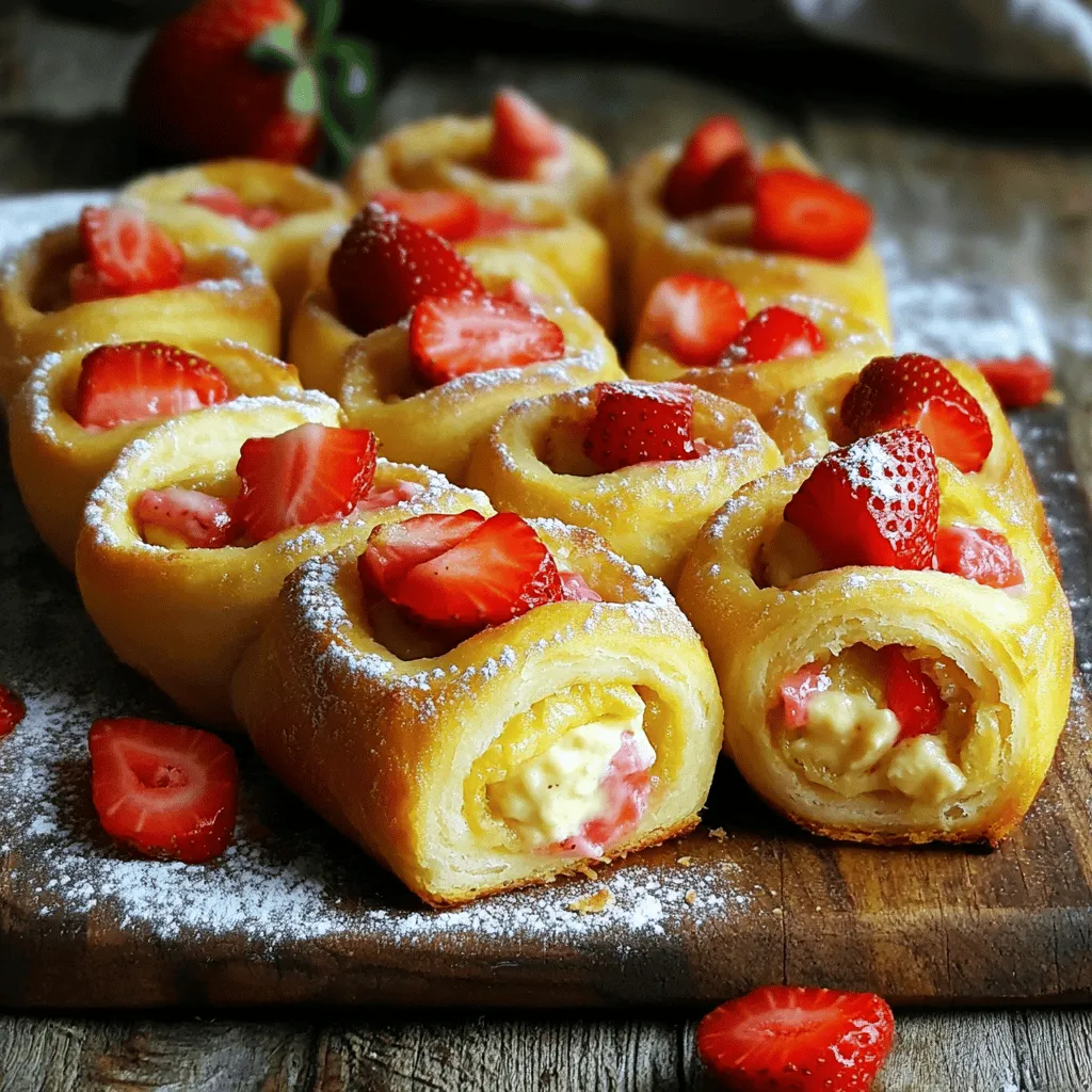 To make delicious strawberry cheesecake sweet rolls, you need a few key ingredients. Start with the dough. You will need 2 cups of all-purpose flour, 1/4 cup of sugar, 1/2 teaspoon of salt, and 2 teaspoons of instant yeast. Warm milk helps the dough rise, so grab 1/2 cup of that at about 110°F. You also need 1/4 cup of melted unsalted butter and 1 large egg.