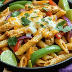 If you're craving a dish that combines the bold, vibrant flavors of chicken fajitas with the comforting heartiness of pasta, look no further than Sizzling Chicken Fajita Pasta. This enticing recipe offers a delightful fusion that will awaken your taste buds and satisfy your hunger. With its blend of tender chicken, colorful bell peppers, and creamy sauce, this dish is not only visually appealing but also packed with flavor and nutrition.