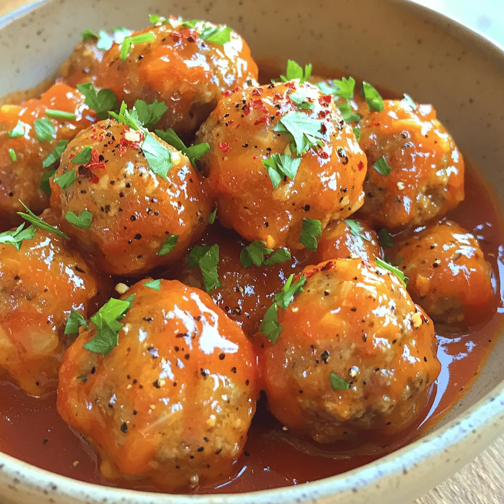 To make crockpot peppered meatballs, you need simple ingredients. Start with 1 pound of ground beef and 1 pound of ground pork. These meats blend well and add flavor.