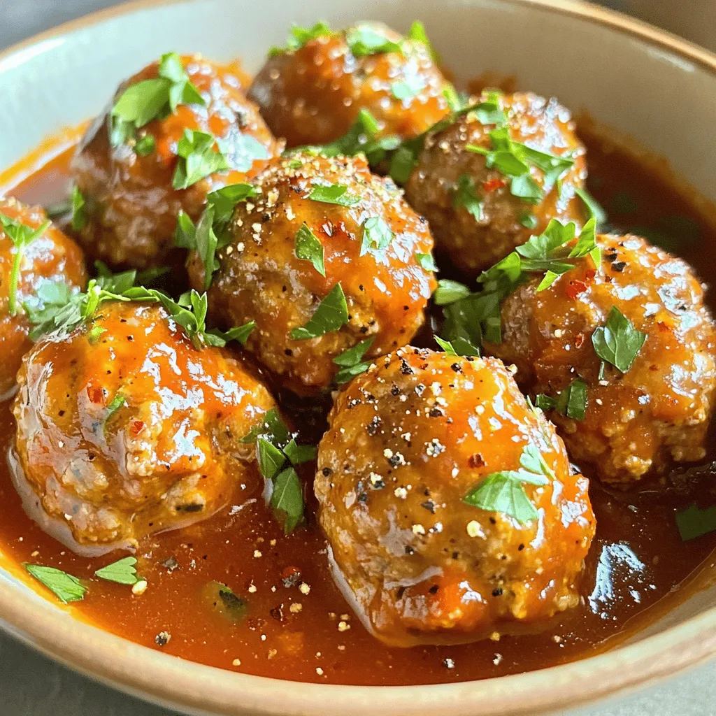 To make crockpot peppered meatballs, you need simple ingredients. Start with 1 pound of ground beef and 1 pound of ground pork. These meats blend well and add flavor.