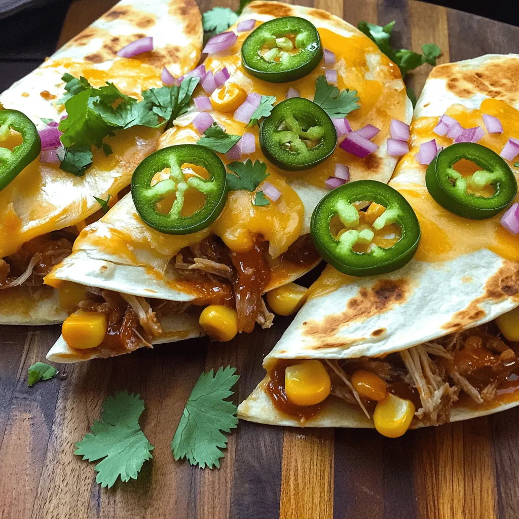 A pulled pork quesadilla is a mix of tasty items. The main star is, of course, the pulled pork. You need about 2 cups of cooked pulled pork. This brings flavor and makes the dish hearty.