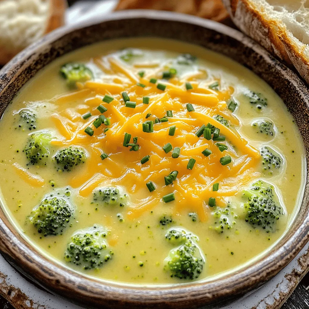 To make broccoli beer cheese soup, you need simple, fresh items. First, gather two tablespoons of unsalted butter. You will also need one medium onion, finely chopped. Next, have two cloves of minced garlic ready. For some color and sweetness, include one cup of diced carrots.