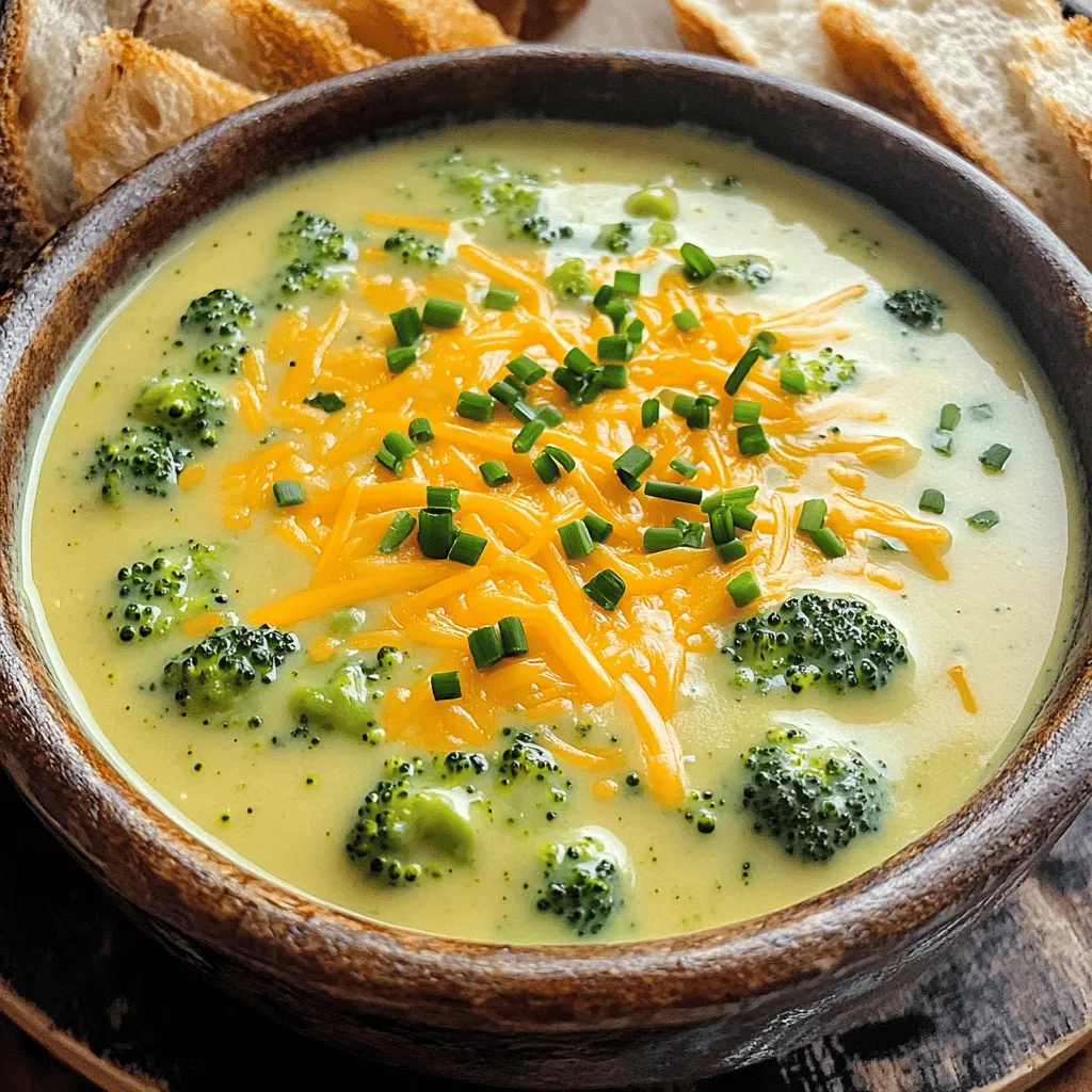 To make broccoli beer cheese soup, you need simple, fresh items. First, gather two tablespoons of unsalted butter. You will also need one medium onion, finely chopped. Next, have two cloves of minced garlic ready. For some color and sweetness, include one cup of diced carrots.