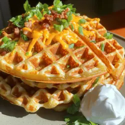 To make loaded potato waffles, you need simple ingredients. The key ingredients include russet potatoes, cheddar cheese, bacon, and green onions. These flavors blend well for a delightful meal.