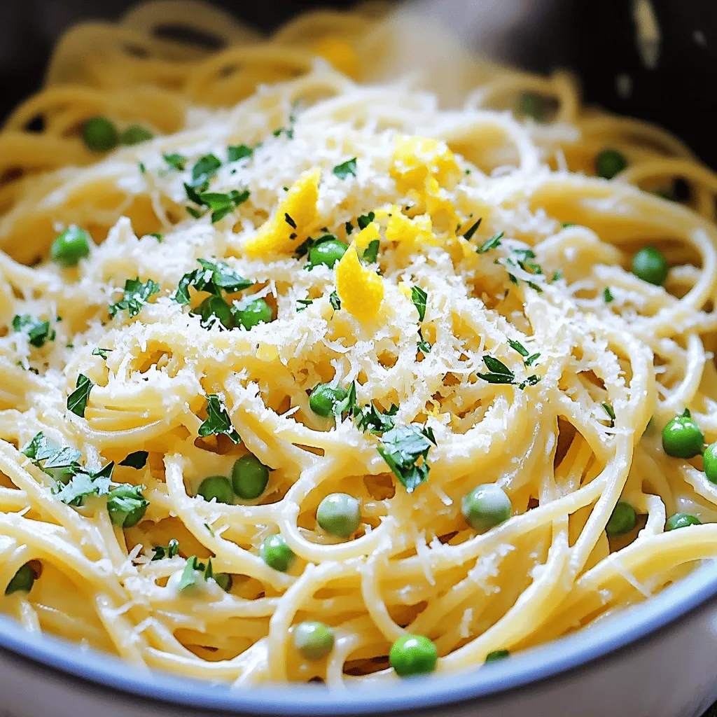 To make One-Pot Lemon Garlic Parmesan Pasta, you need simple, fresh ingredients. Start with 12 oz of spaghetti or linguine. The type of pasta you choose matters. Thin pasta works best. It cooks faster and absorbs the sauce nicely.