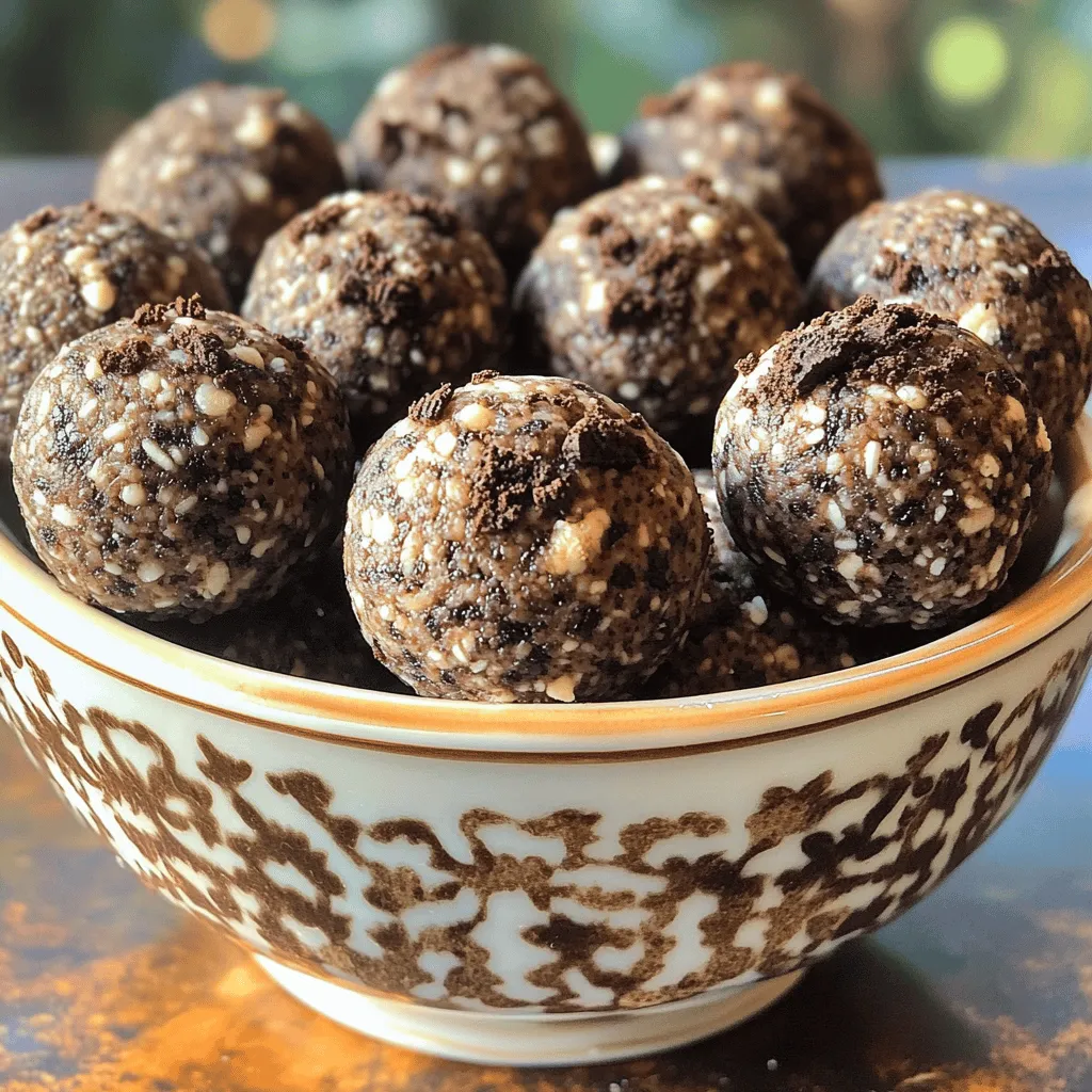 Making Oreo Protein Balls at home is simple and fun. You only need a few key ingredients. Here’s what you will need for this easy dessert snack: