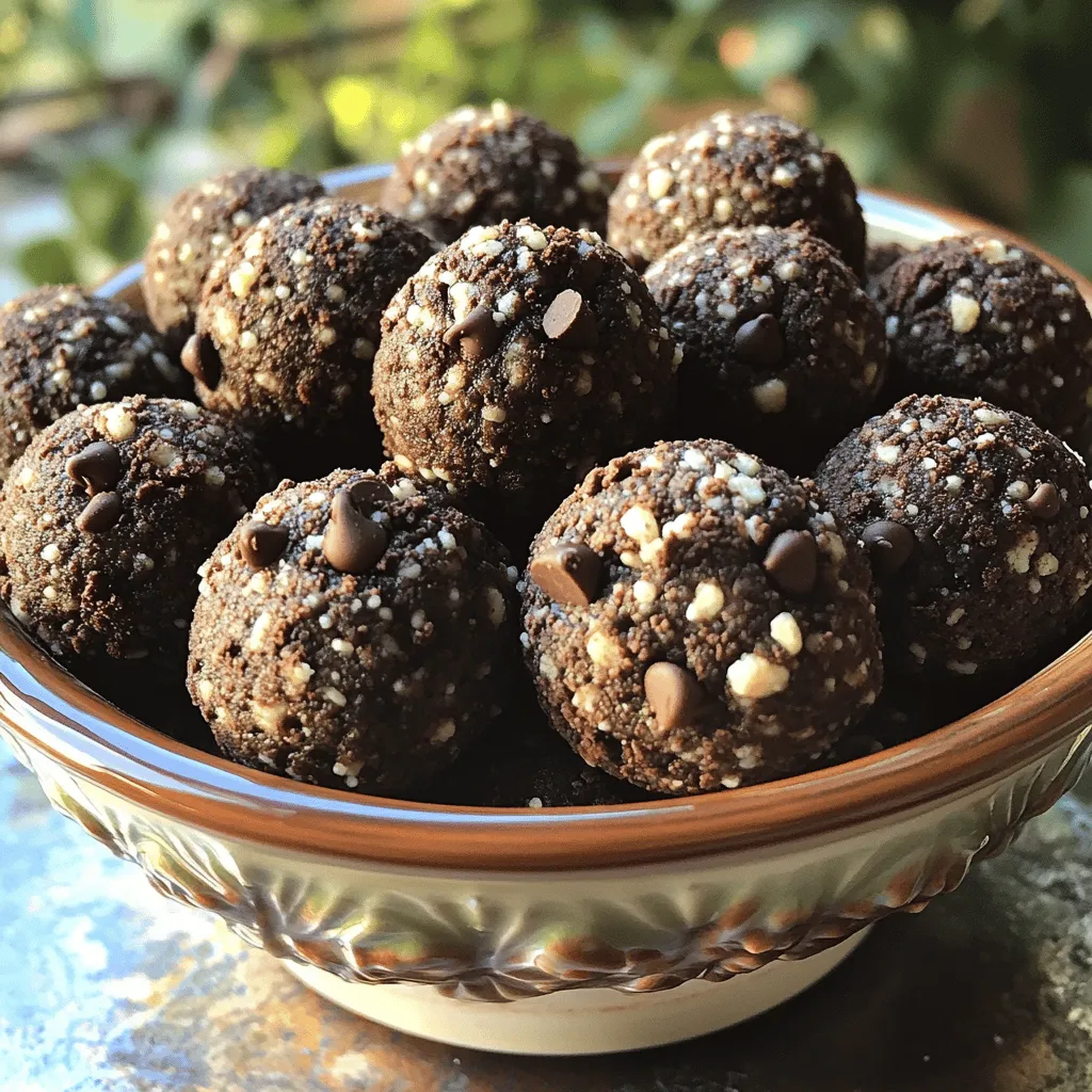 Making Oreo Protein Balls at home is simple and fun. You only need a few key ingredients. Here’s what you will need for this easy dessert snack: