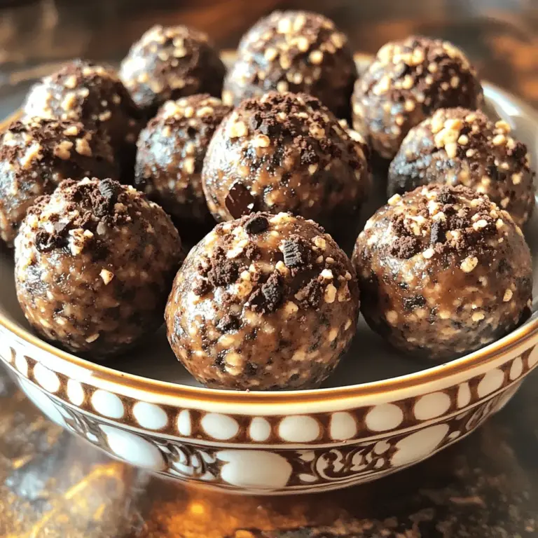 Making Oreo Protein Balls at home is simple and fun. You only need a few key ingredients. Here’s what you will need for this easy dessert snack: