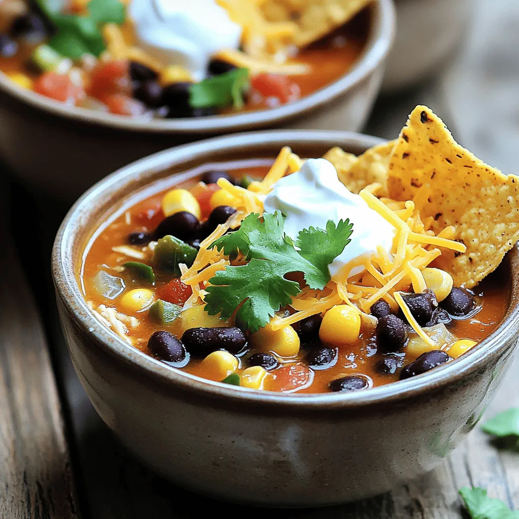 The 7 Can Chicken Taco Soup is simple and fun to make. You need a few key canned ingredients for the best flavor. Here’s what you need: